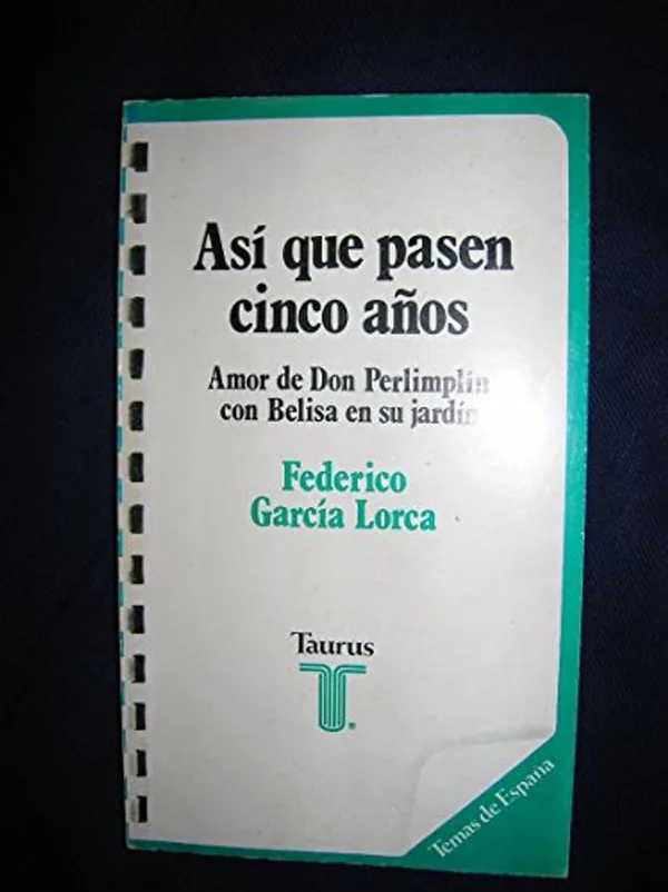 Portada de Así que pasen cinco años
