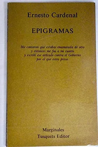 Portada de Epigramas