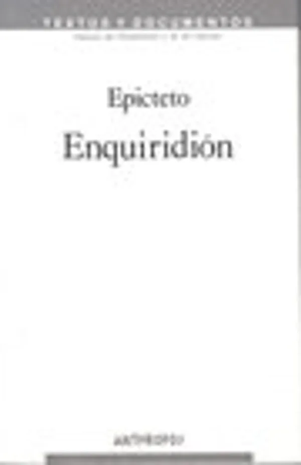 Portada de Enquiridión
