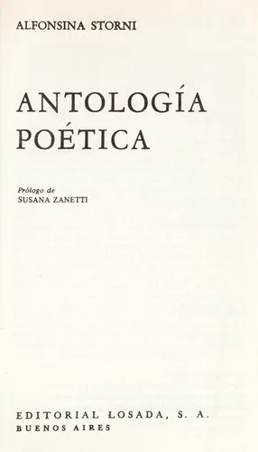 Portada de Antología poética